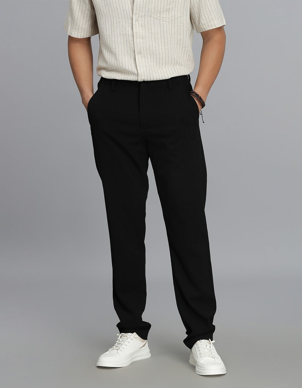 Jet Black Chinos Trouser