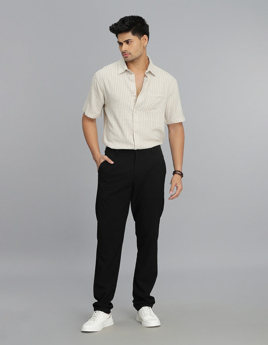 Jet Black Chinos Trouser