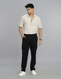 Jet Black Chinos Trouser