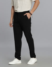 Jet Black Chinos Trouser