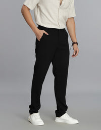 Jet Black Chinos Trouser