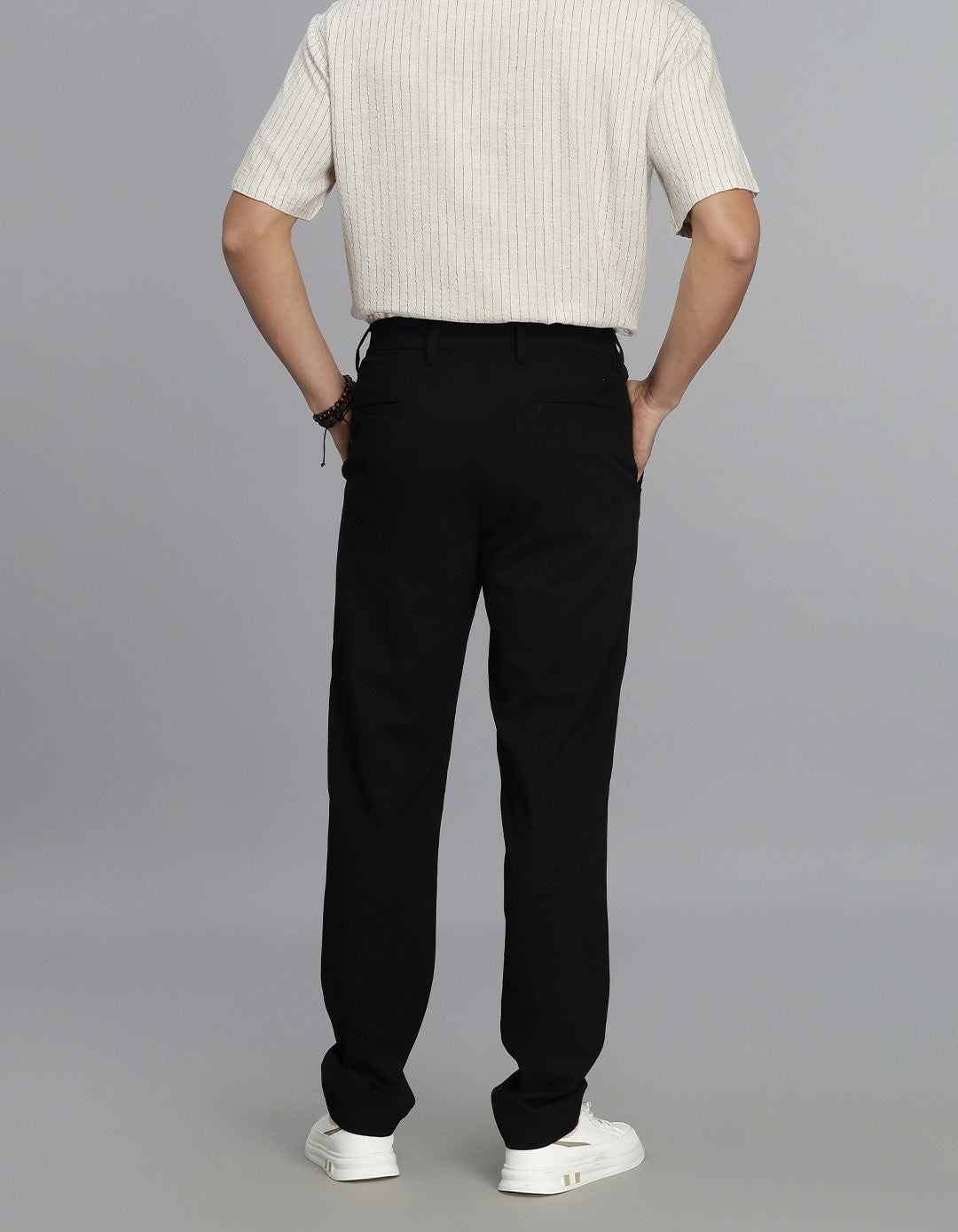 Jet Black Chinos Trouser
