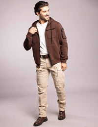 Coffee Full Sleeves Zipper Hoodie