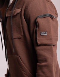 Coffee Full Sleeves Zipper Hoodie