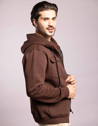 Coffee Full Sleeves Zipper Hoodie