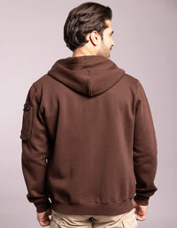 Coffee Full Sleeves Zipper Hoodie