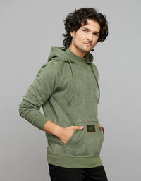 Moss Green Full Sleeves Hoodie