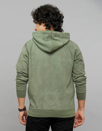 Moss Green Full Sleeves Hoodie
