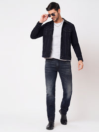 Dk Blue Full Sleeve Denim Jacket (Denim Regular)