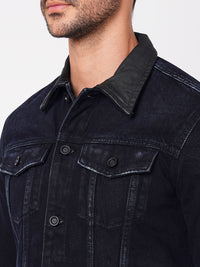 Dk Blue Full Sleeve Denim Jacket (Denim Regular)