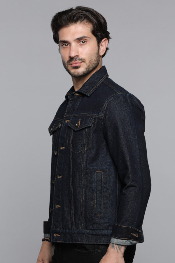 Dk Blue Full Sleeves Denim Jacket