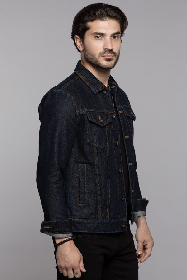 Dk Blue Full Sleeves Denim Jacket