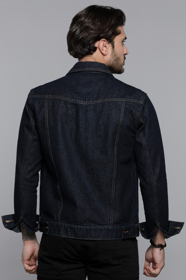 Dk Blue Full Sleeves Denim Jacket