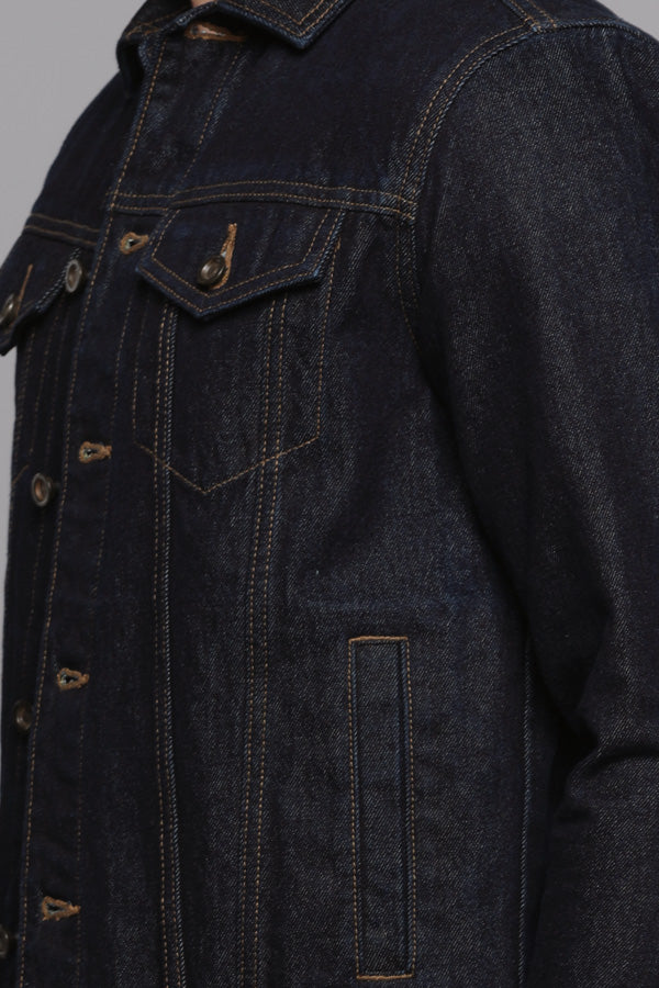 Dk Blue Full Sleeves Denim Jacket