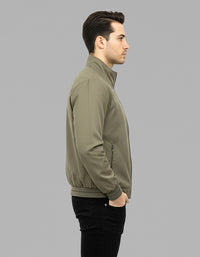 Olive Full Sleeves Lightweight Jacket