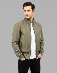 Olive Full Sleeves Lightweight Jacket