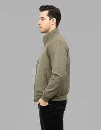 Olive Full Sleeves Lightweight Jacket