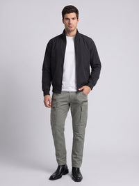 Black Relax Slim Utility Jacket