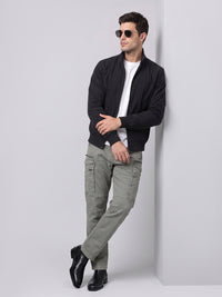 Black Relax Slim Utility Jacket
