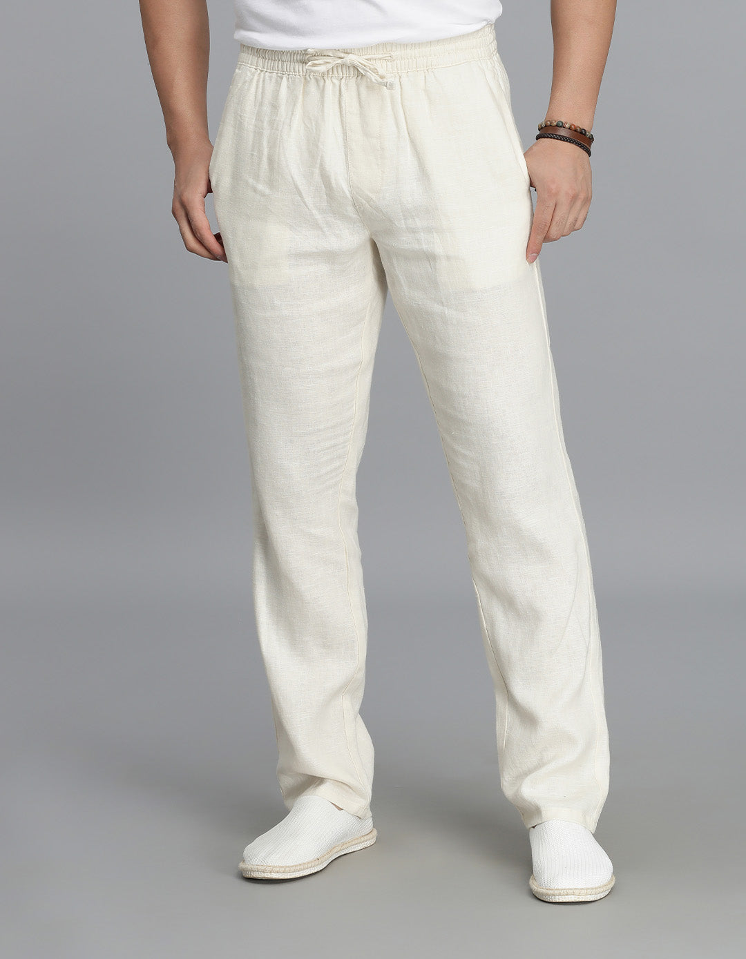 Beige Linen Pant Pant