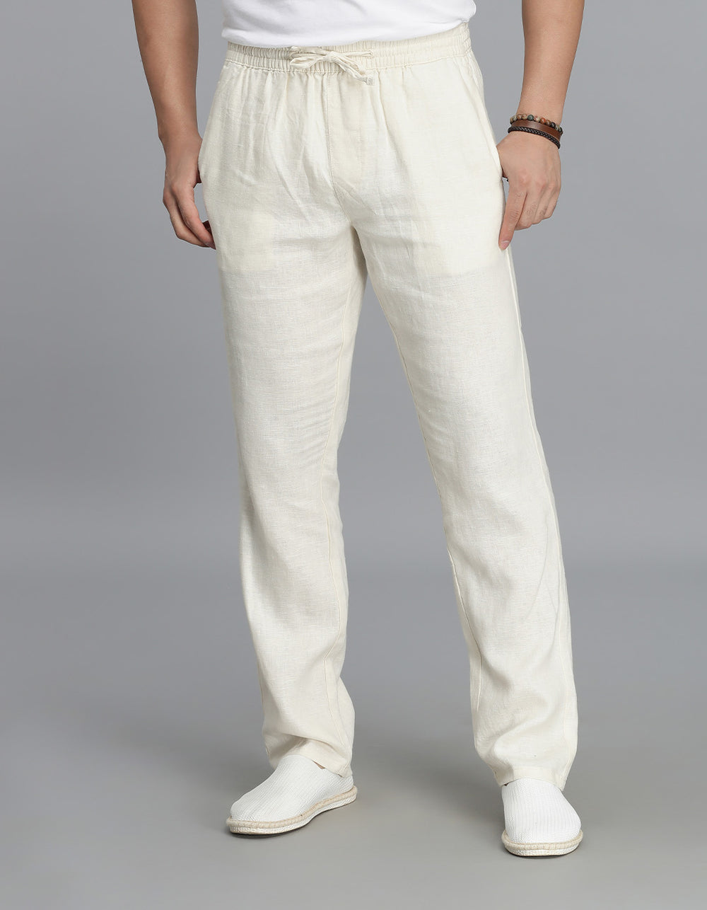 Beige Linen Pant Pant