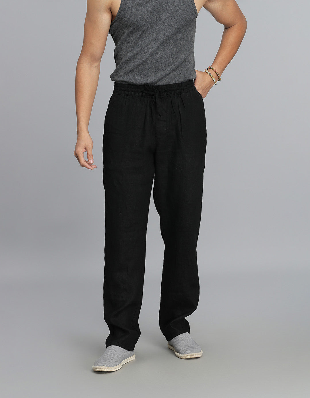 Black Linen Pant Pant