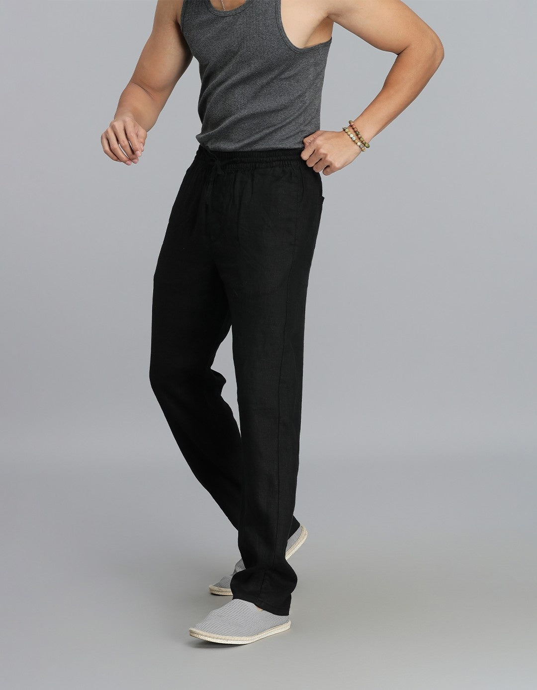 Black Linen Pant Pant