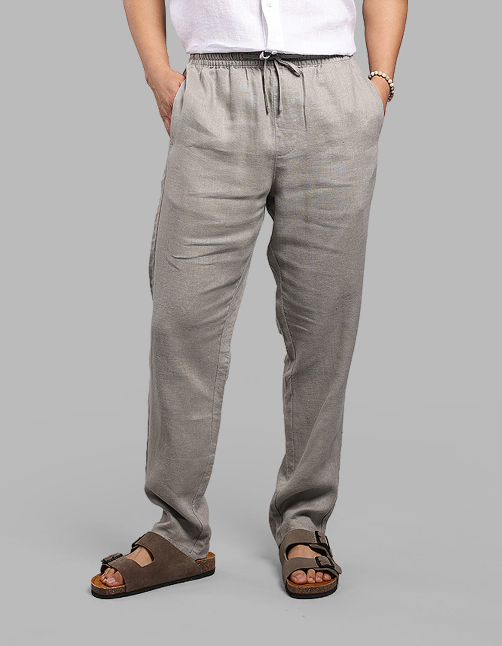 Dk Stone 100% Linen Pant