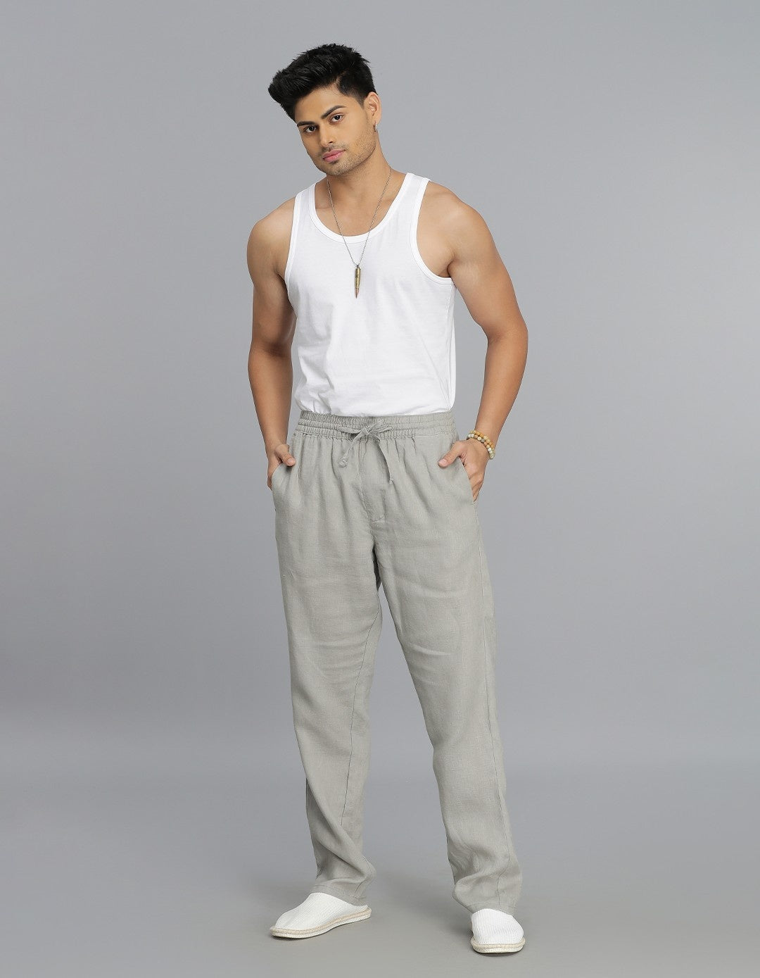 Dk Stone Linen Pant Pant