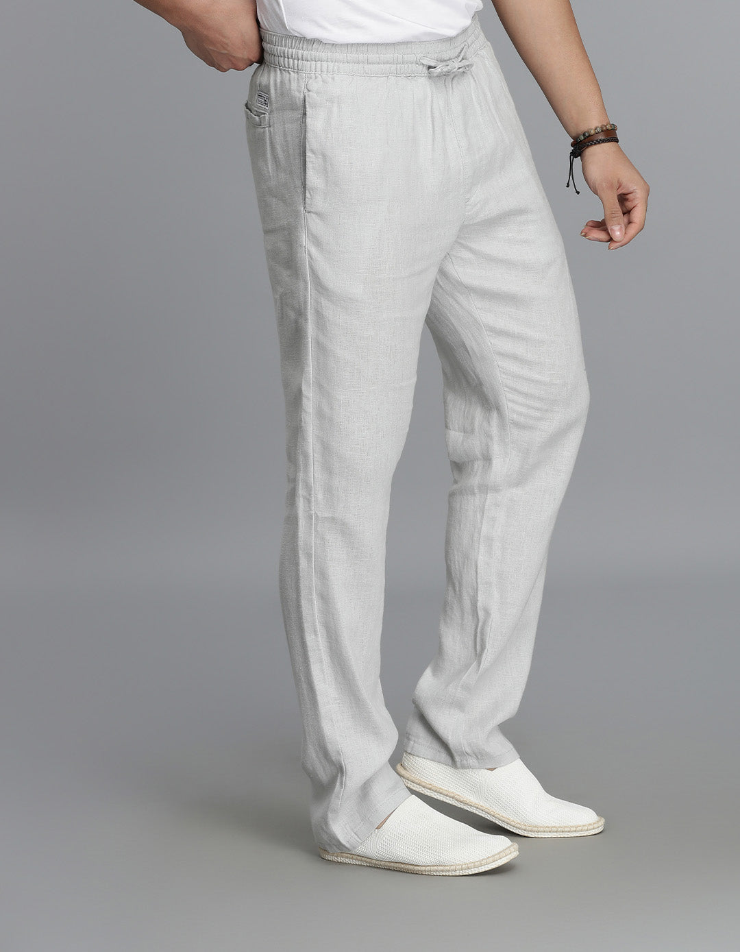 Lt Grey Linen Pant Pant