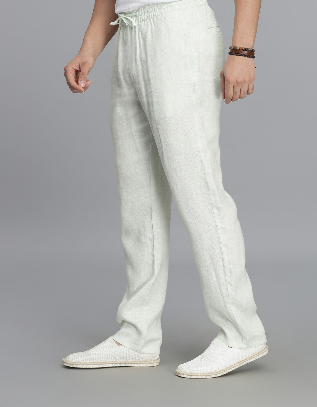 Mint Green Linen Pant Pant