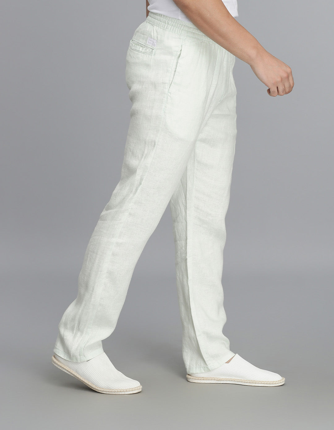 Mint Green Linen Pant Pant