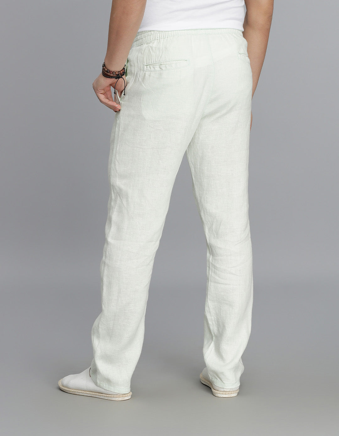 Mint Green Linen Pant Pant