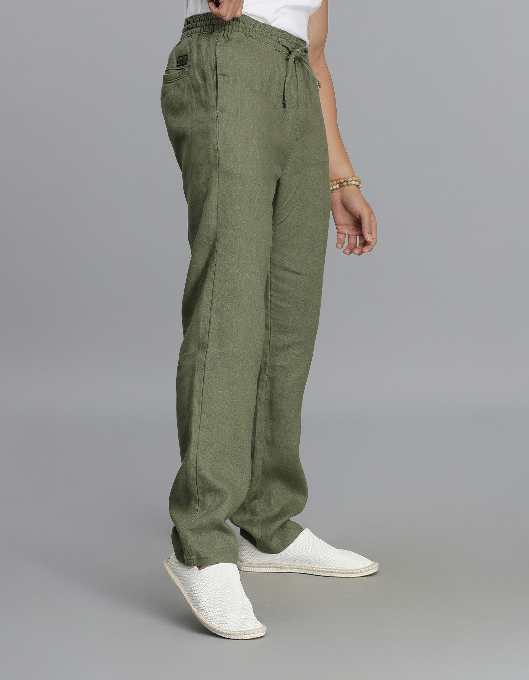 Olive Linen Pant Pant