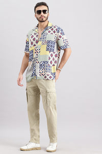 Multi Color Half Sleeve Printed Shirt (Decapario H/Slv Fit)