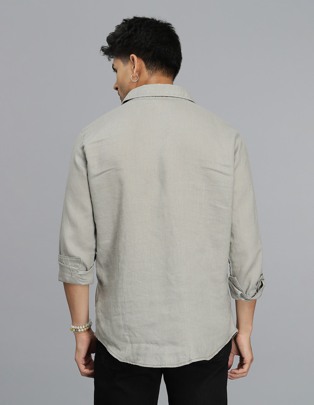 Dk Stone Full Sleeves Linen Shirt