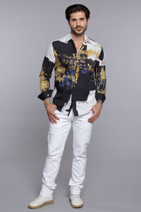 Multi Color Full Sleeves Printed Shirt