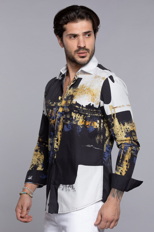 Multi Color Full Sleeves Printed Shirt