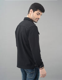 Black Full Sleeve Knit Shacket