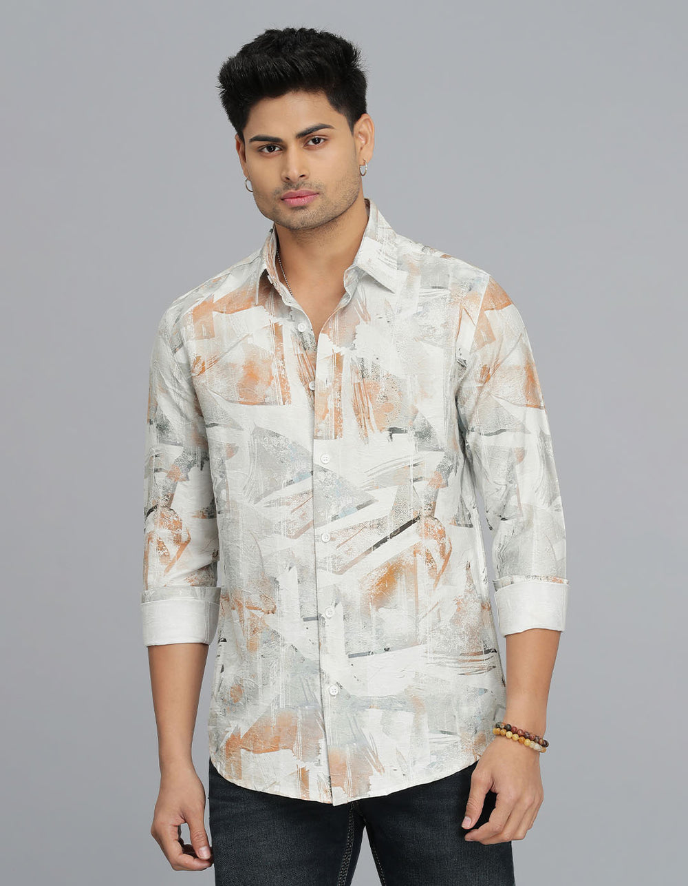 Multi Color Full Sleeves Printed Shirt
