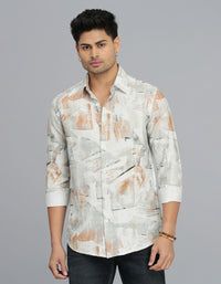 Multi Color Full Sleeves Printed Shirt