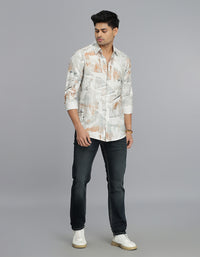 Multi Color Full Sleeves Printed Shirt