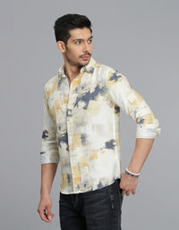 Multi Color Full Sleeves Printed Shirt