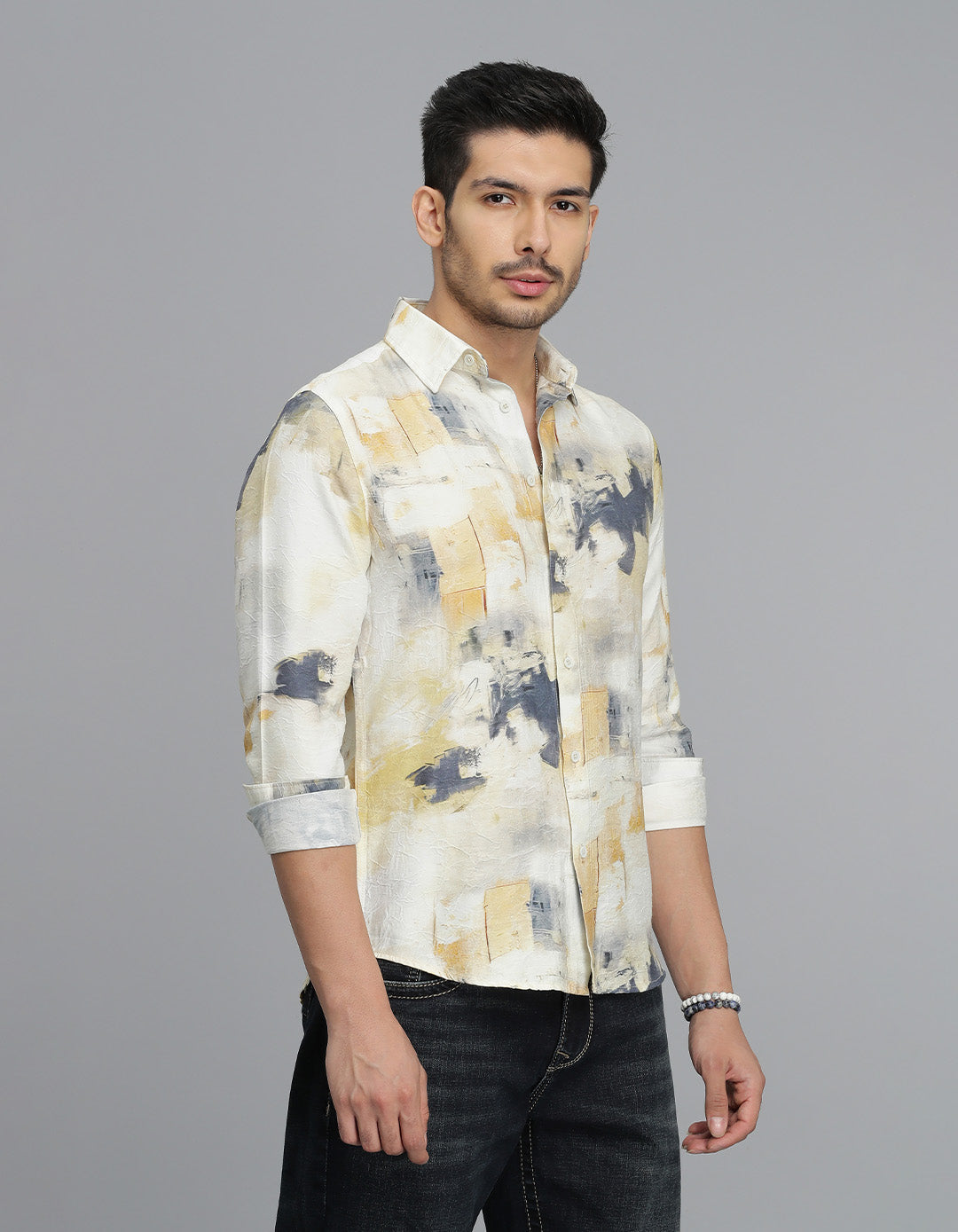 Multi Color Full Sleeves Printed Shirt