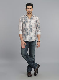 Multi Color Full Sleeves Printed Shirt