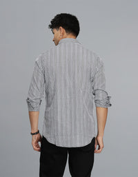 Black Full Sleeves Check Shirt