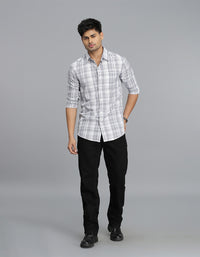 Blue Full Sleeves Check Shirt