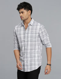 Blue Full Sleeves Check Shirt
