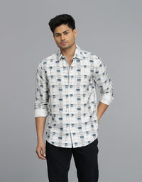 Multi Color Full Sleeves Printed Shirt
