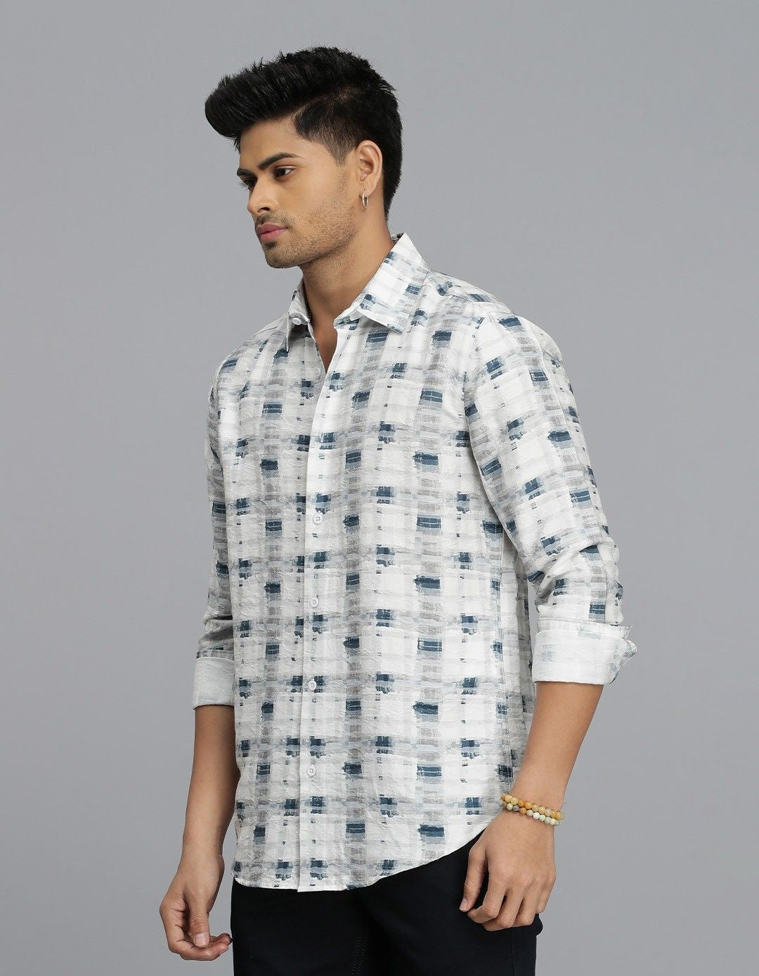 Multi Color Full Sleeves Printed Shirt